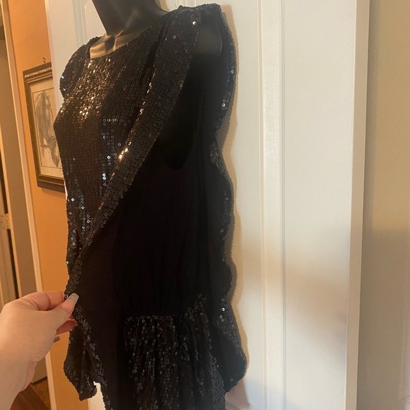 “FREE PEOPLE” Sequin Flutter Top - Picture 7 of 14